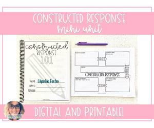 Constructed Response Mini Unit Grades 4-6