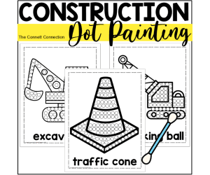 Construction Dot Painting - A Fine Motor Art Activity