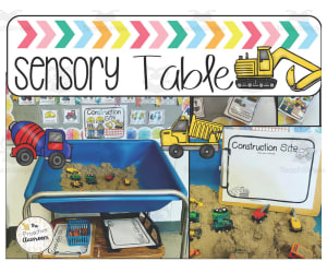 Construction Site Sensory Table