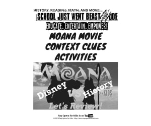 Context Clues Activities: Moana Movie | Fiction Passage with Questions