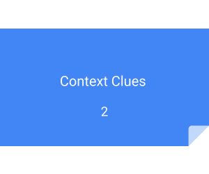 Context Clues Sample Lesson - Vocabulary Grade 5-6 (PPT)
