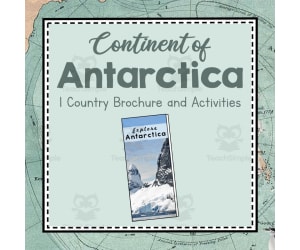Continent of Antarctica | Continent of Antarctica Unit Study | Geography Bundle