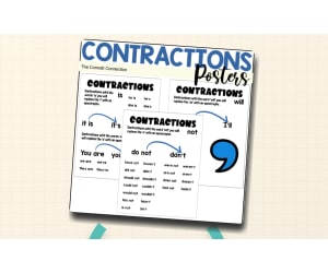 Contractions Posters – Anchor Charts for Class