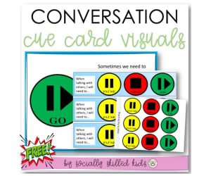 Conversation Cue Cards, Visual Supports