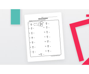Converting to Mixed Numbers Worksheet