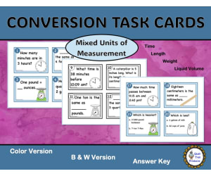 Converting Units of Measurement Task Cards