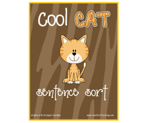 Cool Cat Sentences Activity