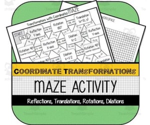 Coordinate Plane Transformations MAZE