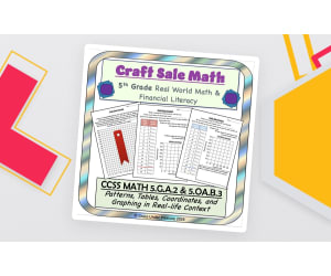 Coordinate Plane Worksheets: 5th Grade Patterns, Tables, Graphing