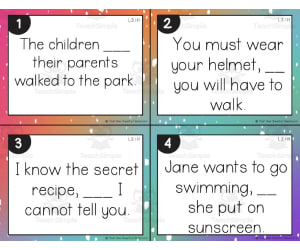 Coordinating Conjunctions Task Cards
