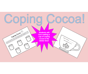 Coping Cocoa-An SEL coloring page activity