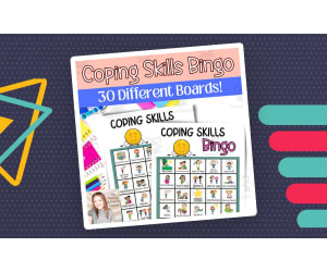 Coping Skills Bingo Counseling Game | Social Emotional Activity