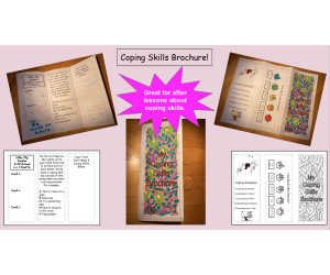 Coping Skills Brochure and SEL coloring pages
