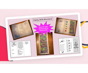 Coping Skills Brochure and SEL coloring pages