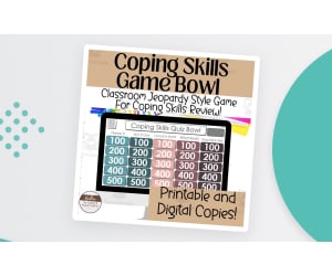 Coping Skills Jeopardy Review Game Show | Coping Skills Lesson