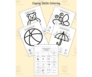Coping Skills SEL Coloring Pages