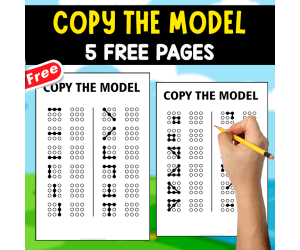 COPY THE MODEL | 5 FREE PAGES OF EXERCISES