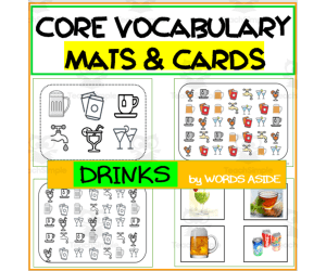 Core Semantics Mats + Cards: Drinks Pack