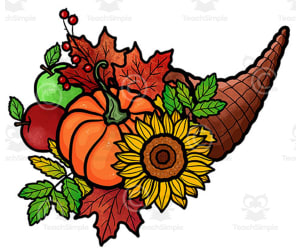 Cornucopia autumn clipart-Autumn graphics