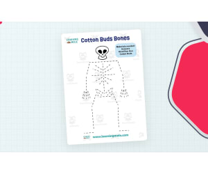 Cotton Buds Bones Activity