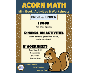 Counting Acorns for Hibernation | Math and Life Science Activities