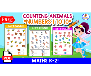 COUNTING ANIMALES | Numbers 1 to 10