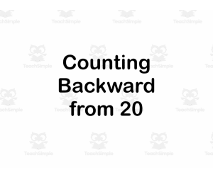 Counting Backwards from 20 Song