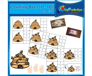 Counting Bees Clip Cards (0-10) - EBOOK