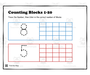 Counting Blocks Activity Sheets
