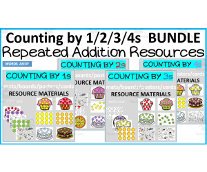 Counting by 1 / 2 / 3 / 4 BUNDLE