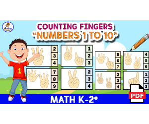 COUNTING FINGERS EXERCISES - Numbers 1 to 10