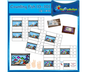 Counting Fish Clip Cards (0-10) - EBOOK