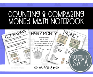 Counting Money & Making Change Math Interactive Notebook