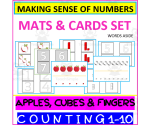 COUNTING NUMBERS 1-10 |NUMBER SENSE NUMERACY ACTIVITIES apples