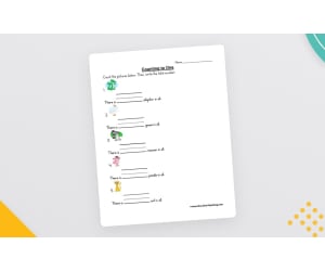 Counting Pictures 1-12 Worksheets