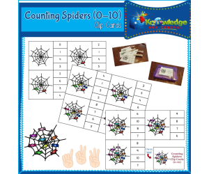Counting Spiders Clip Cards (0-10) - EBOOK