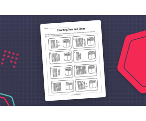 Counting Tens and Ones Worksheet