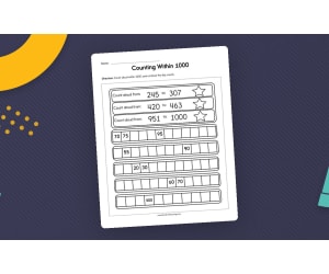Counting within 1000 Worksheet