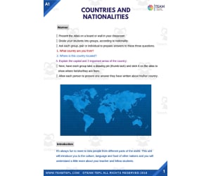 Countries and Nationalities | Beginner Lesson Plan