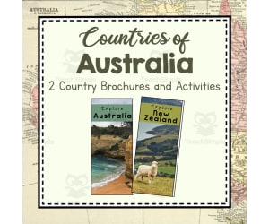 Countries of Australia | Continent of Australia Unit Study | Geography Bundle