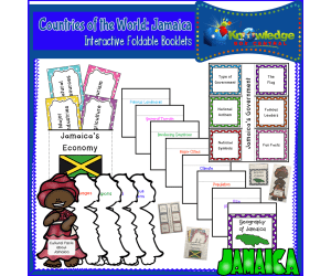 Countries of the World: Jamaica Interactive Foldable Booklets - EBOOK