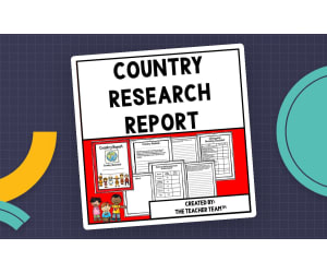 Country Research Project – 27-Page Report Template