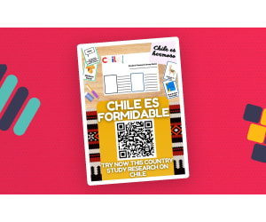 Country Study on Chile Research Project - Worksheet + Cards Printable
