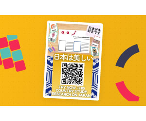 Country Study on Japan - Research project with Worksheet and Cards