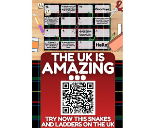 Country Study on the United Kingdom - Snakes and Ladders Game PDF