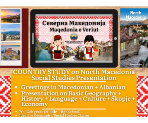 Country Study Presentation - North Macedonia - Europe - Balkans