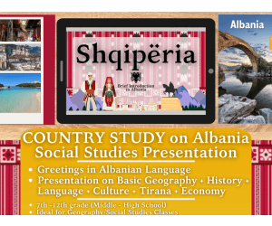 Country Study Presentation on Albania - Europe - Balkans