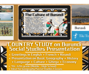 Country Study Presentation on Burundi - Eastern Africa