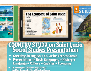 Country Study Presentation - Saint Lucia - Geography - Caribbeans