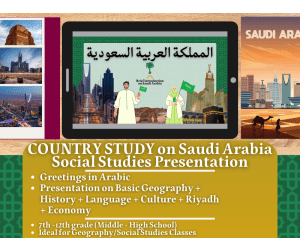 Country Study Presentation - Saudi Arabia - Middle East - West Asia